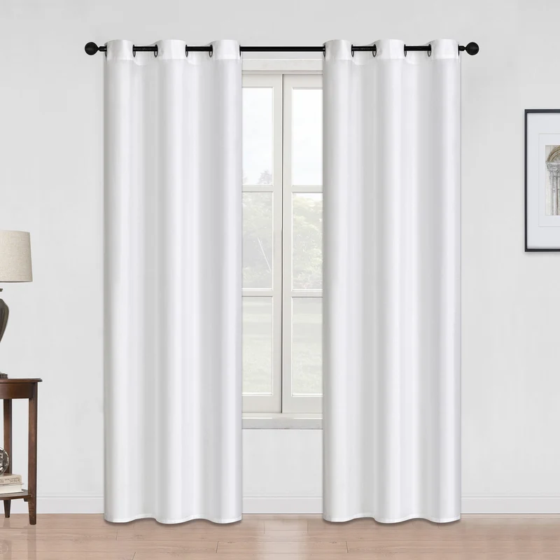 HomeStyles Faux Silk Curtain, 54-in x 84-in.