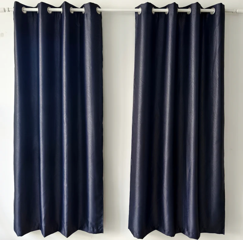 HomeStyles Embossed Room Darkening Curtain, 52-in x 84-in.