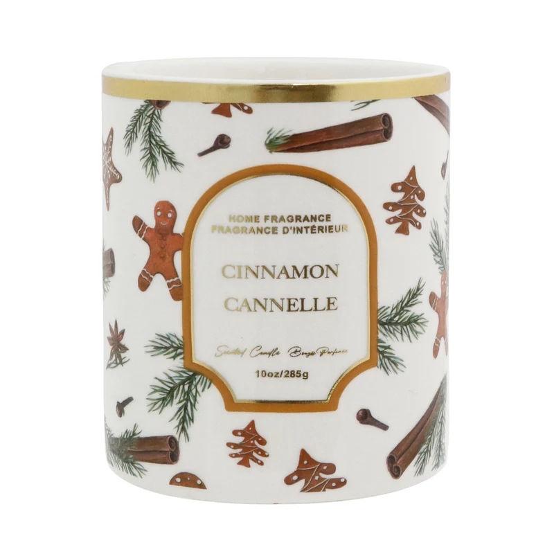 HomeStyles Holiday Ceramic Candle, 10-oz.