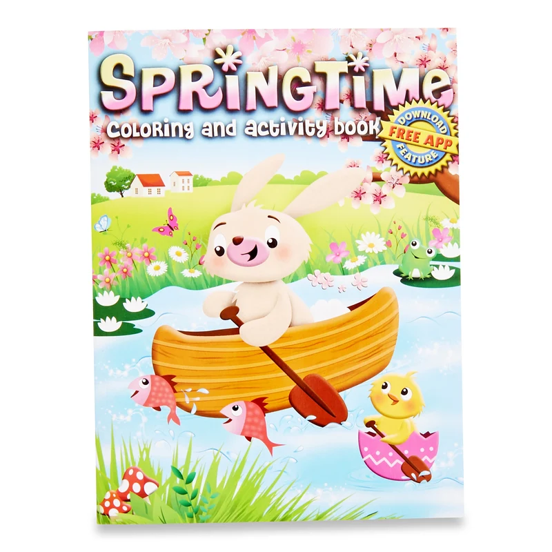 Springtime Colouring and Activity Book