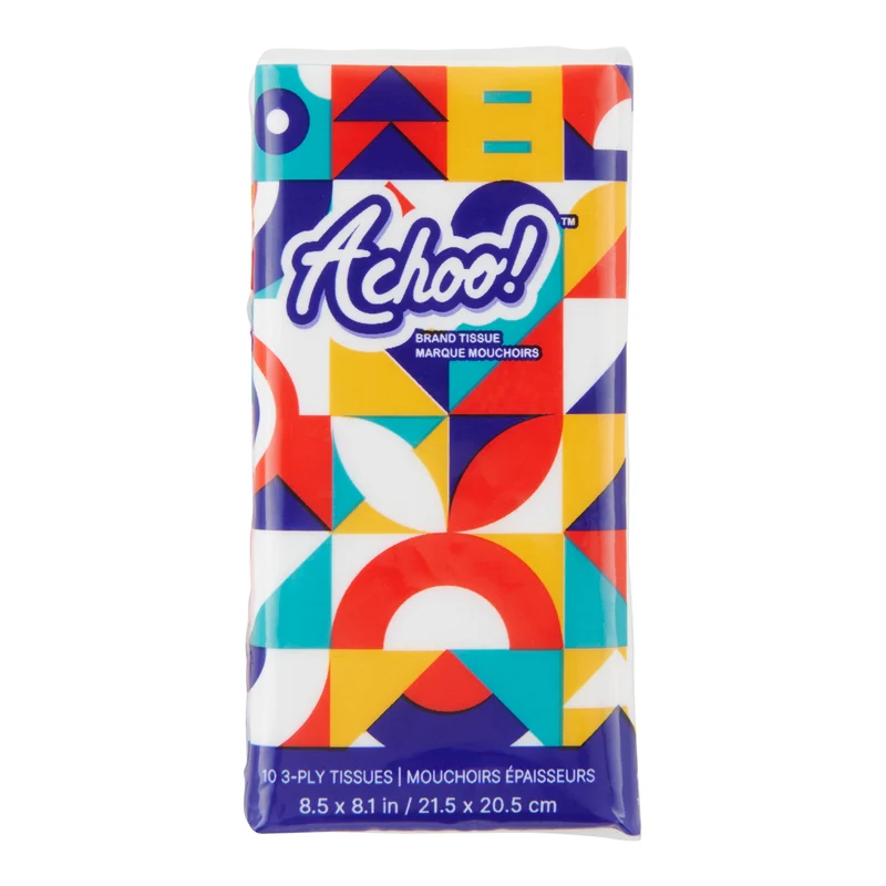 Achoo! Facial Tissues, 10-Pack