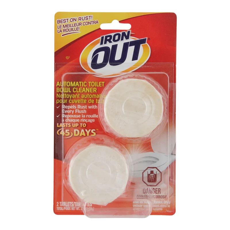 Iron Out Toilet Bowl Puck Cleaner, 2-Pack