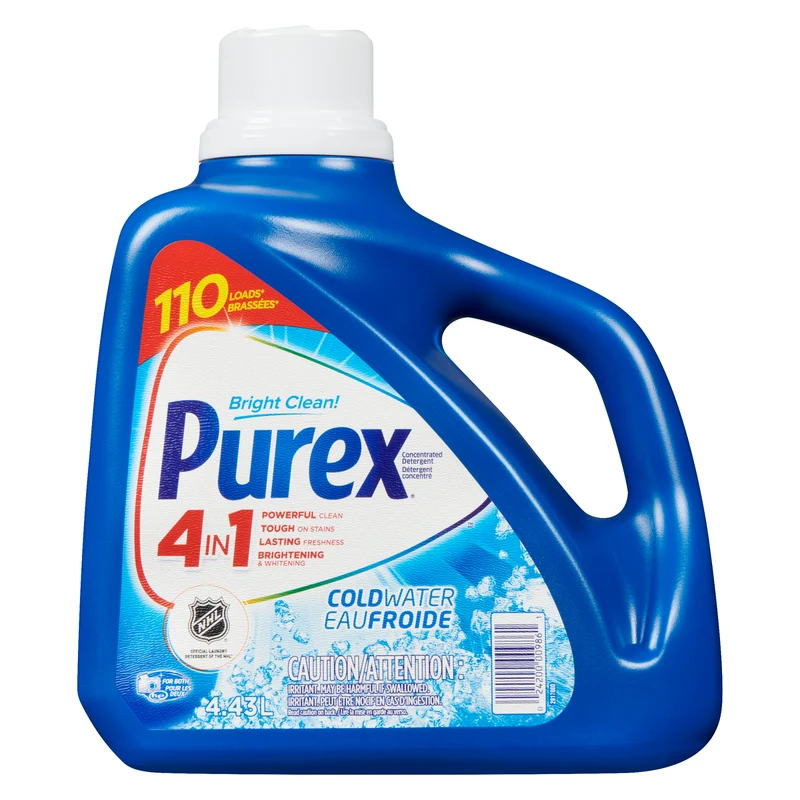 Purex 4 in 1 Concentrated Detergent Coldwater, 4.43 L