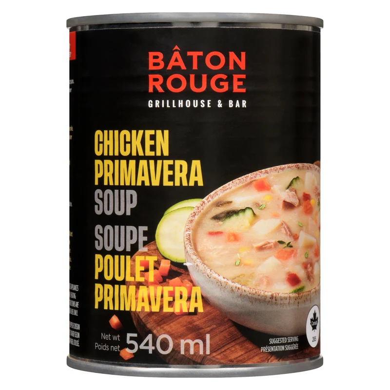 Bâton Rouge Chicken Primavera Soup, 540 ml