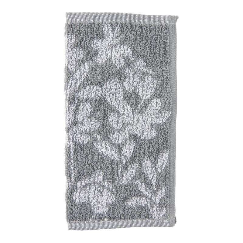 Jacquard Floral Facecloth, 11-in x 11-in.