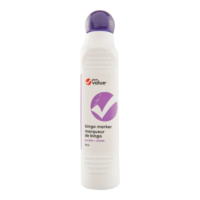 Giant Value Bingo Marker, Purple, 100-ml.