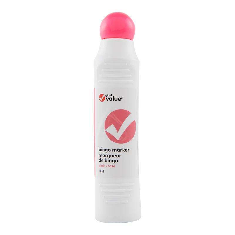 Giant Value Bingo Marker, Pink, 100-ml.