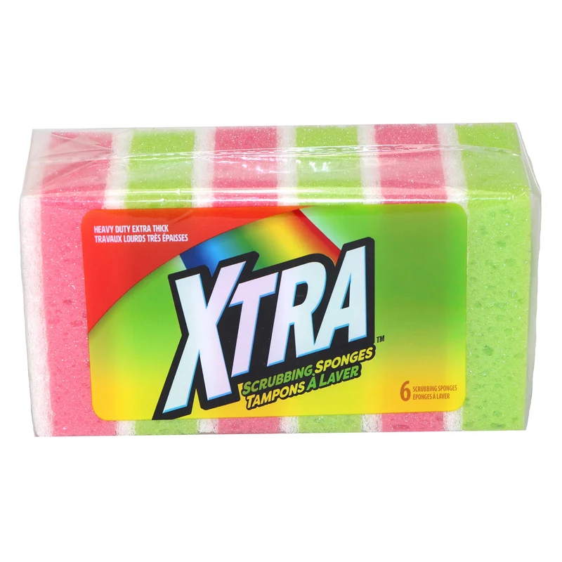 Xtra Scrubbing Sponges, 6-Pack