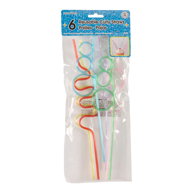 Crazy Straws, 6-Pack