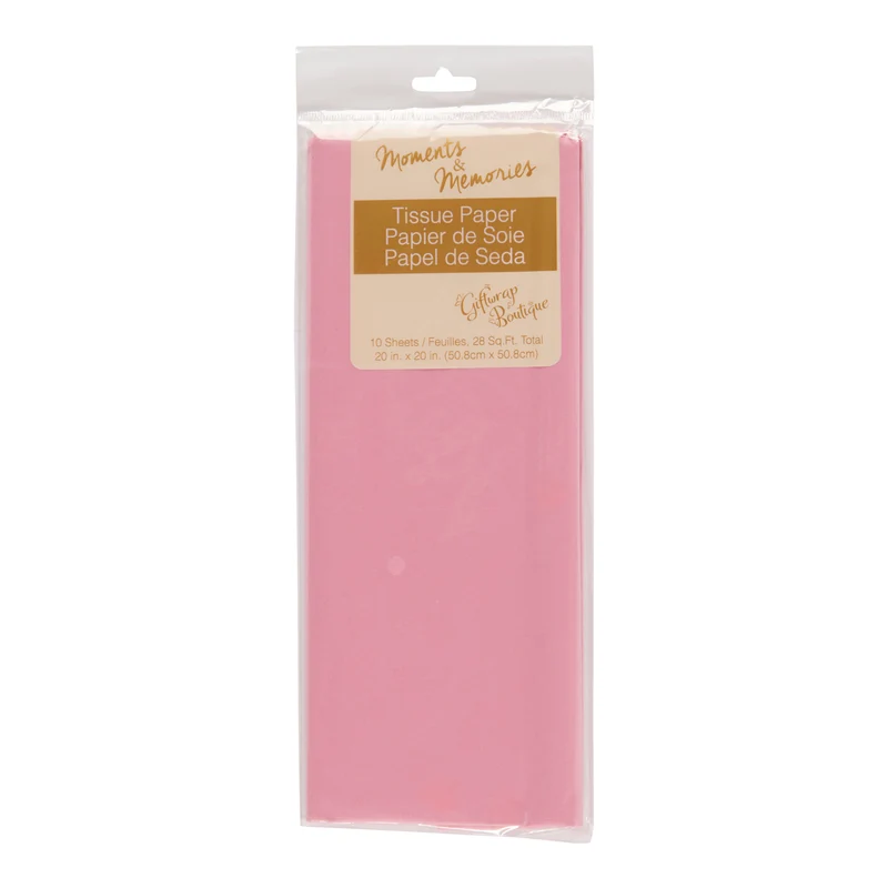 Tissue Paper, Pink, 10-Pack