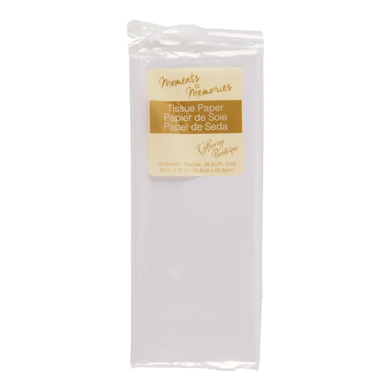 Tissue Paper, White, 10-Pack