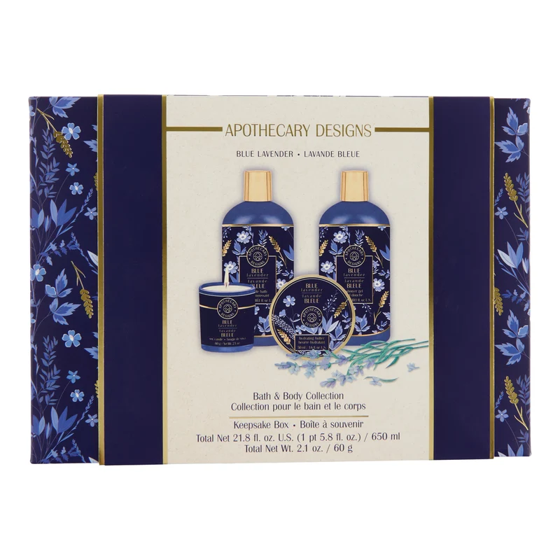 Apothecary Designs Bath and Body Collection Gift Set, 4-Piece