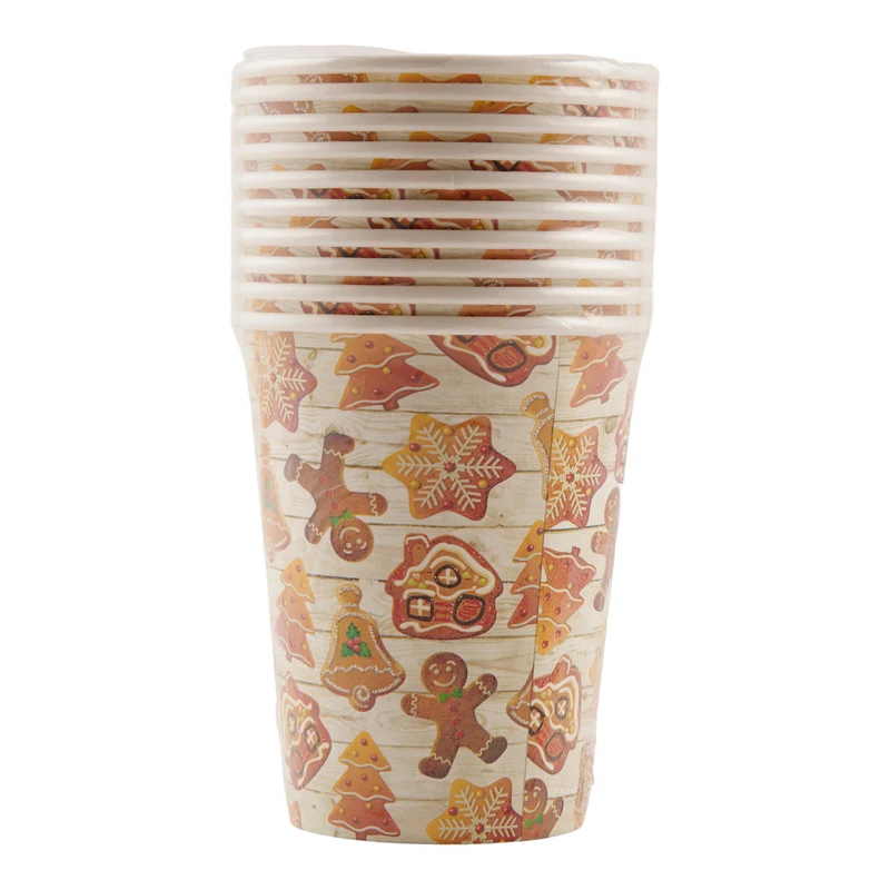 Christmas Paper Cups, 10-Pack