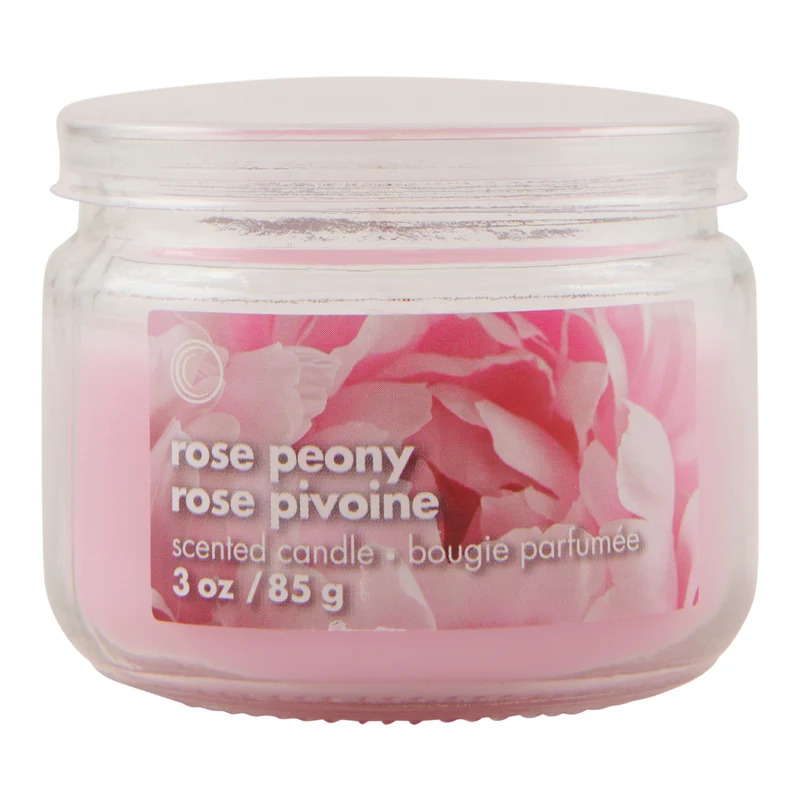 Rose Peony Jar Candle, 3-oz