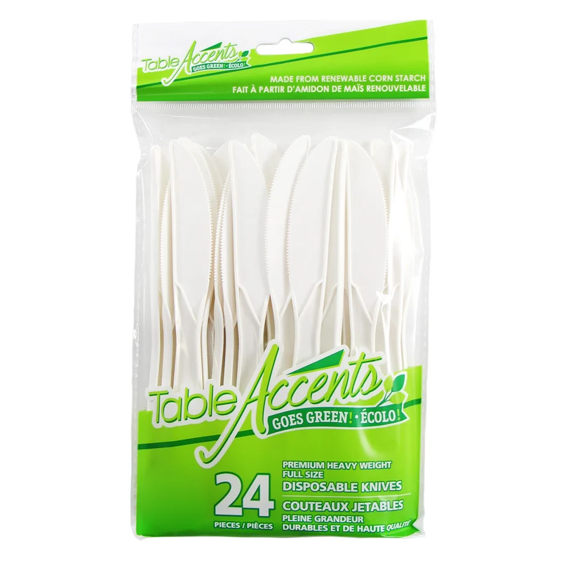 Table Accents Disposable Knives, 24-Pack