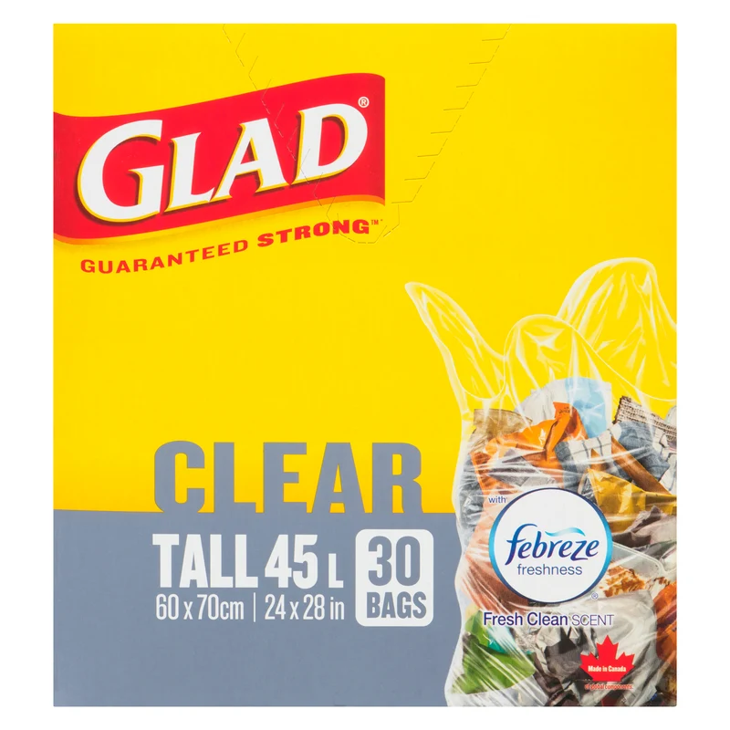 Glad Clear Tall 45 L ,30-Bags