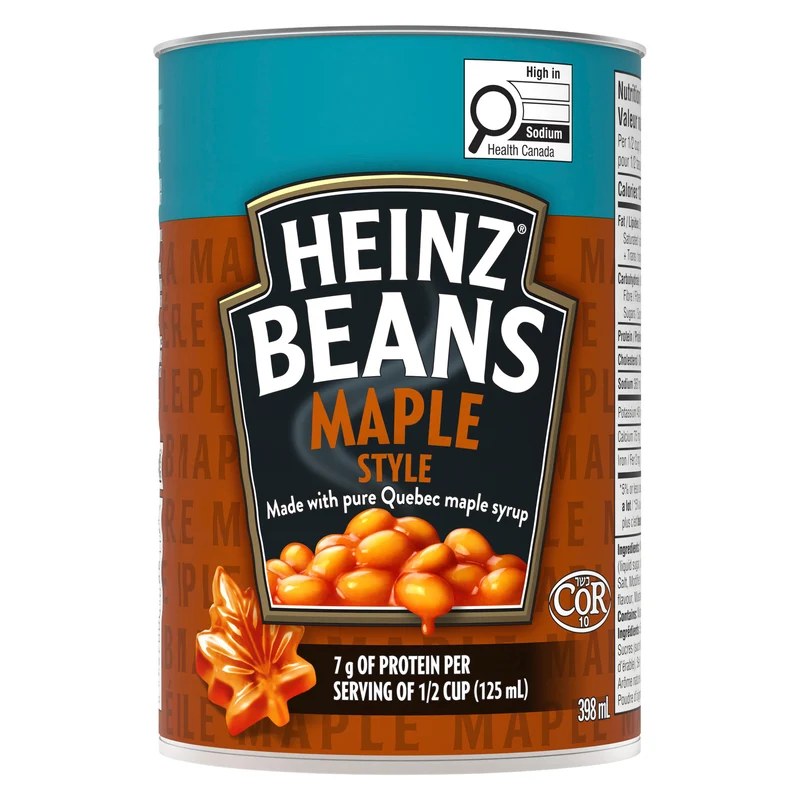Heinz Beans Maple Style, 398 ml