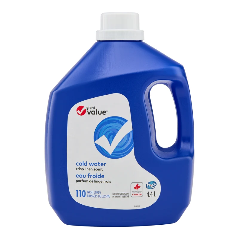 Giant Value Cold Water Crisp Linen Scent Laundry Detergent, 4.4 L
