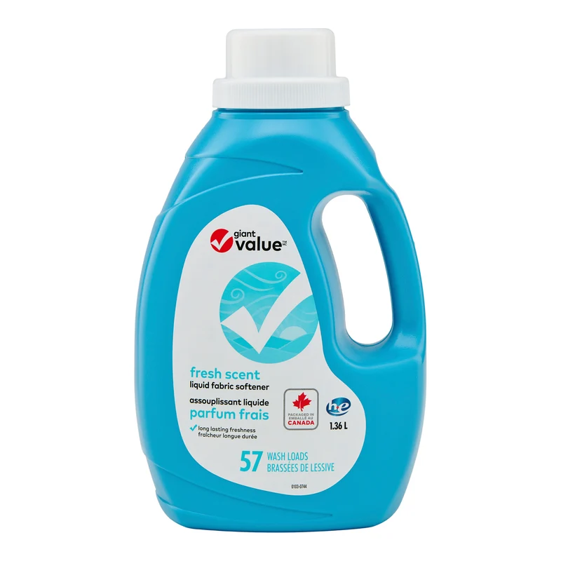 Giant Value Fresh Scent Liquid Fabric Softener, 1.36 L