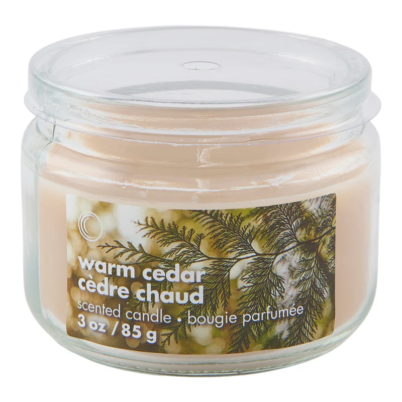 Warm Cedar Jar Candle, 3-oz.