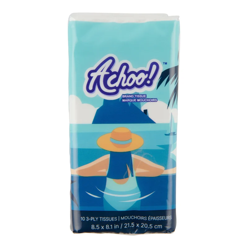Achoo! Facial Tissues, 10-Pack