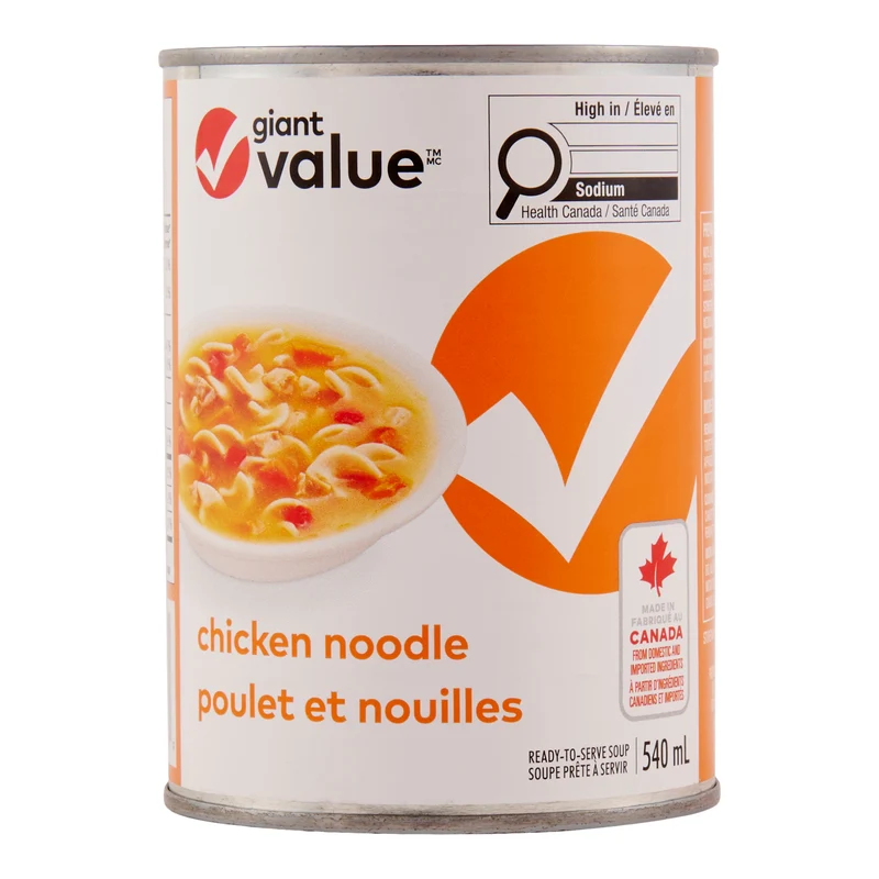 Giant Value Chicken Noodle Soup, 540 ml