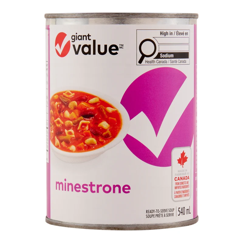 Giant Value Minestrone Soup, 540 ml