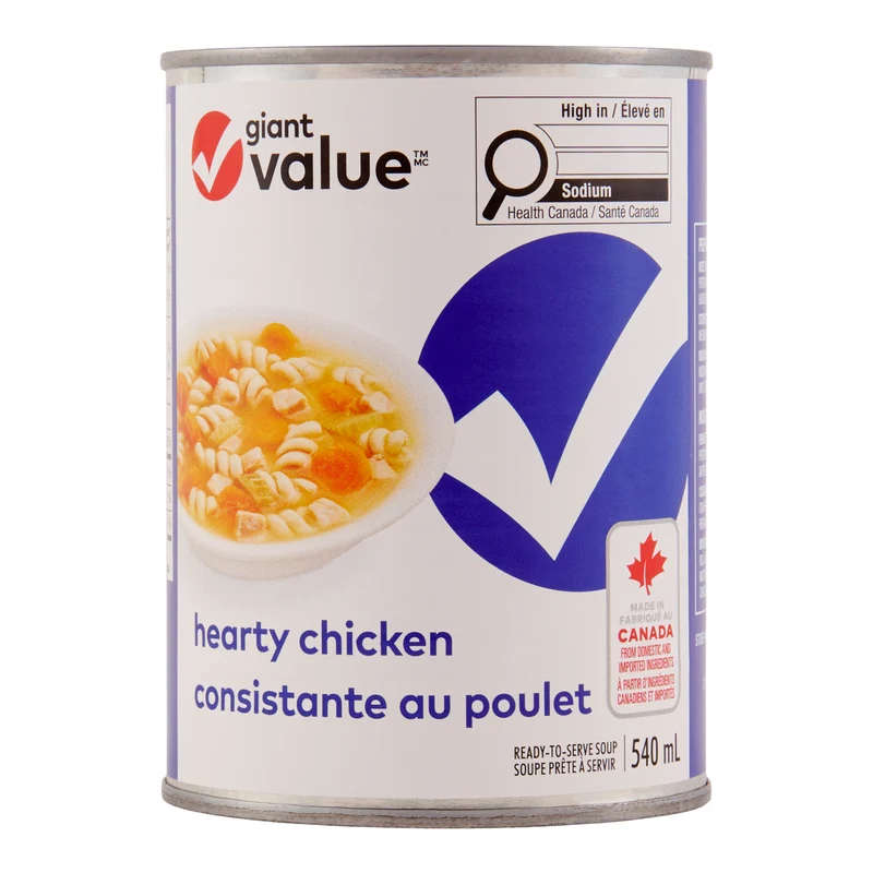 Giant Value Hearty Chicken Soup, 540 ml