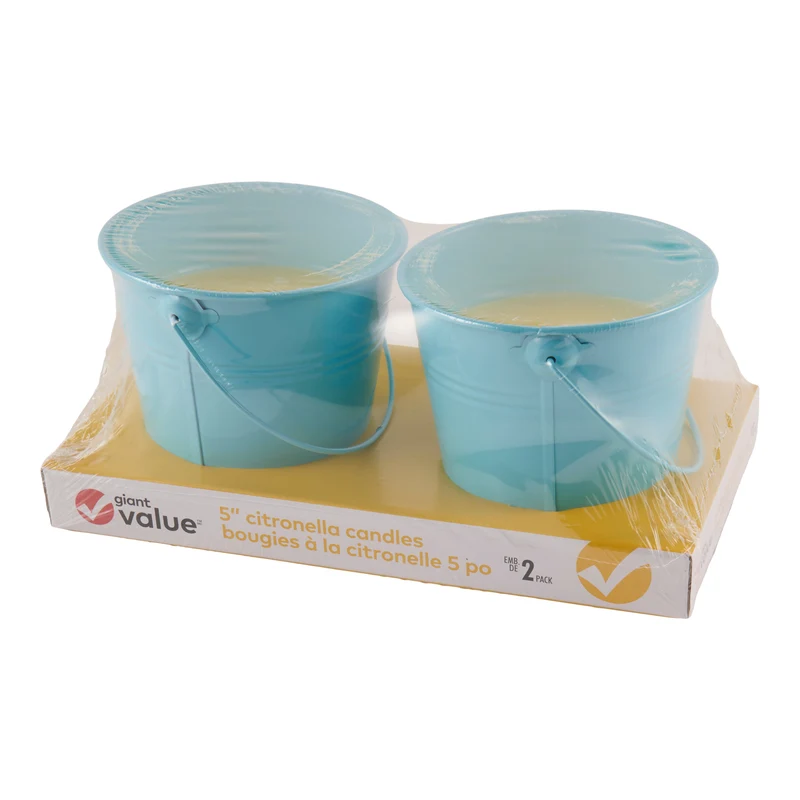 Giant Value Citronella Buckets, 2-Pack