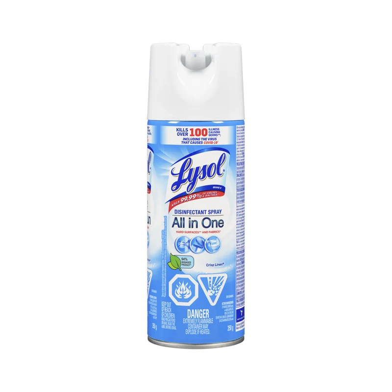 Lysol Crisp Linen Disinfectant Spray - 350ml