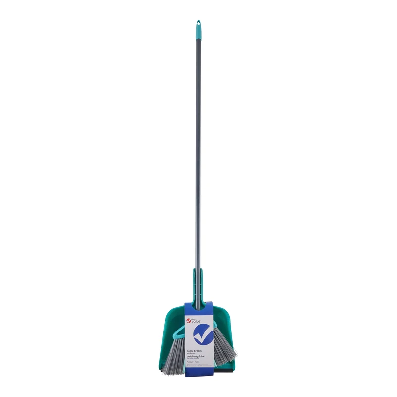 Giant Value Angle Broom with Dustpan