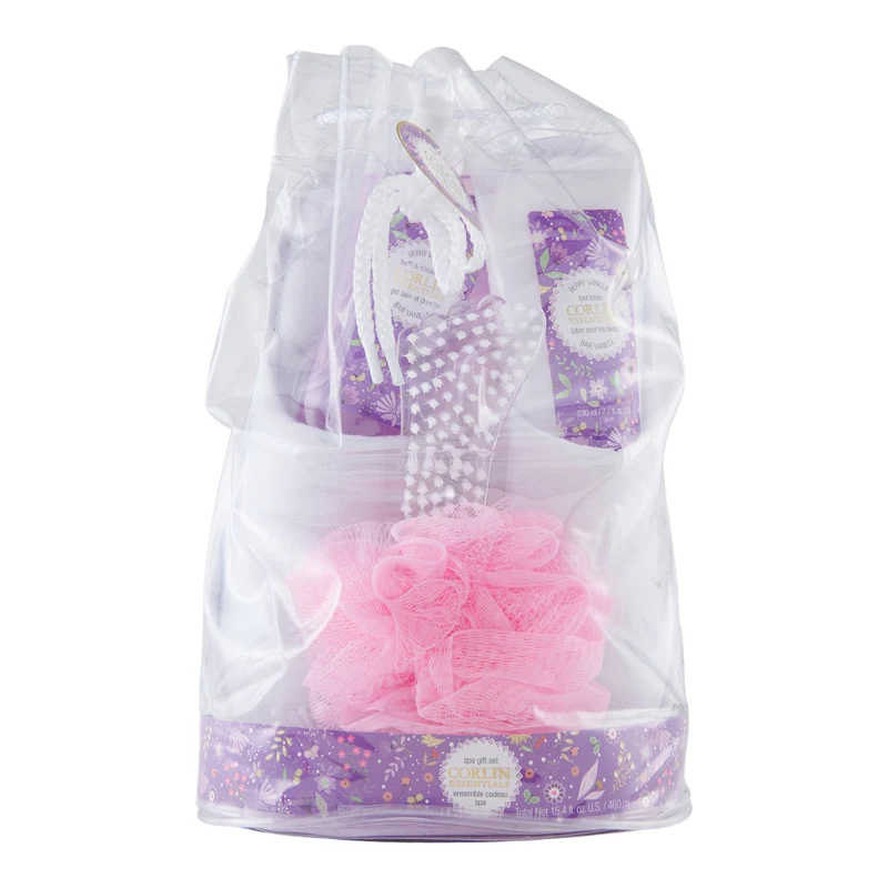 Corlin Essentials Spa Set With Slippers, 5-Piece