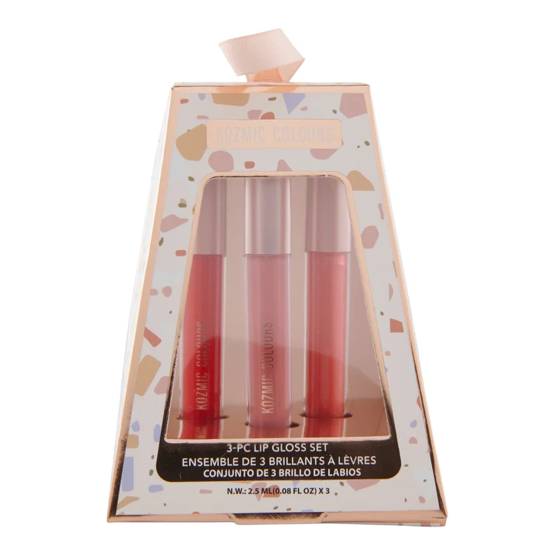 Lip Gloss Set, 3-Piece