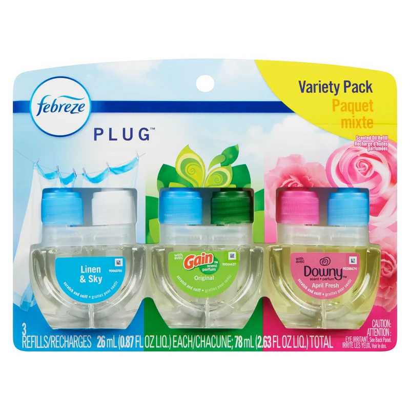 Febreze Plug Variety Pack, 3-Pack