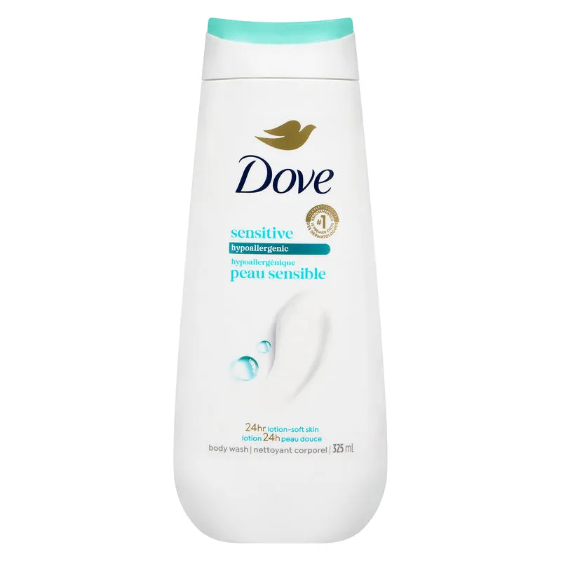 Dove Sensitive Skin Body Wash, 325-ml