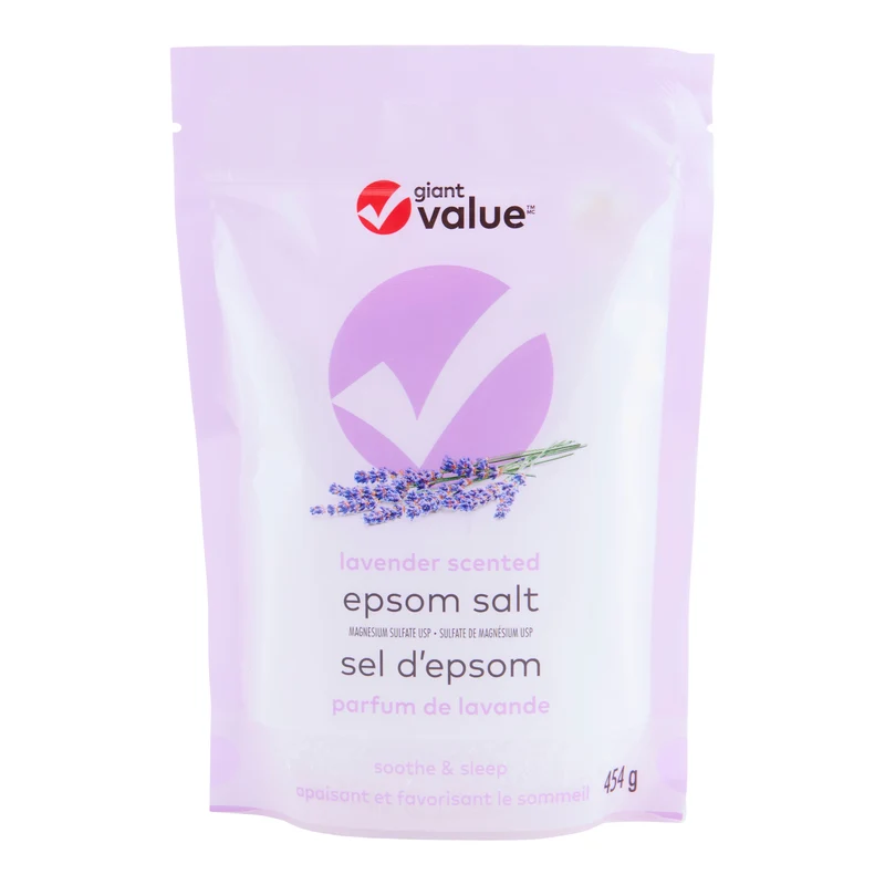 Giant Value Lavender Epsom Salts, 454-g