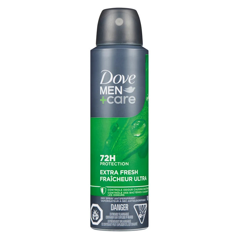 Dove Men+Care Dry Spray Antiperspirant Extra Fresh, 107 g