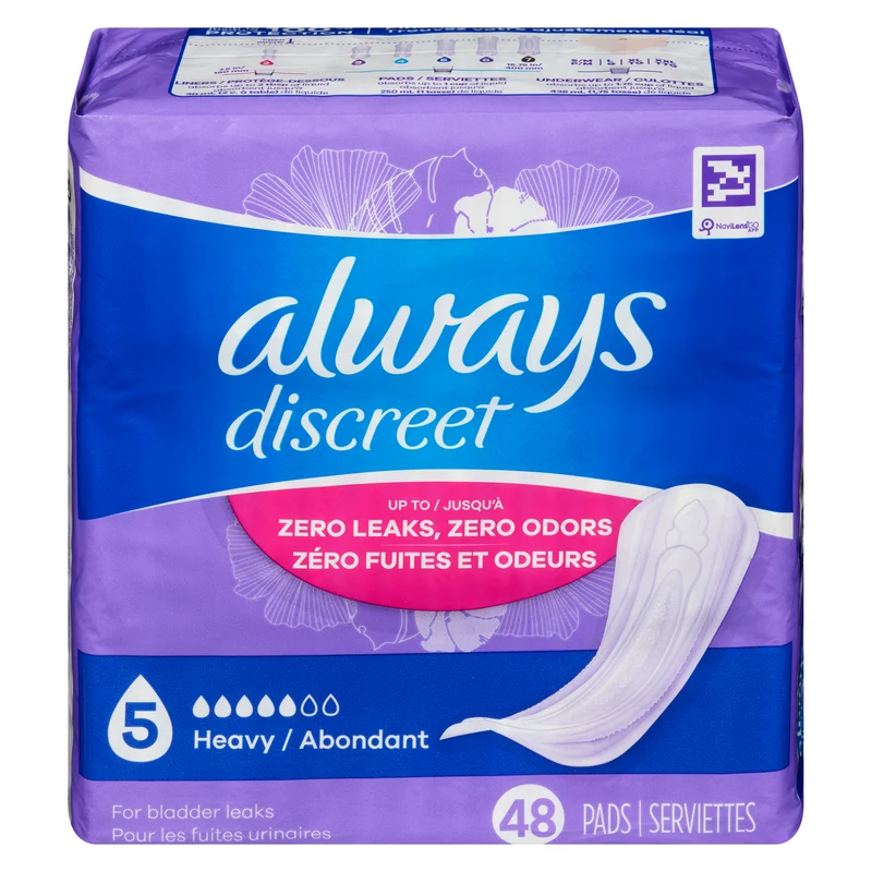 Always Discreet Heavy Long Pads 48-Pack
