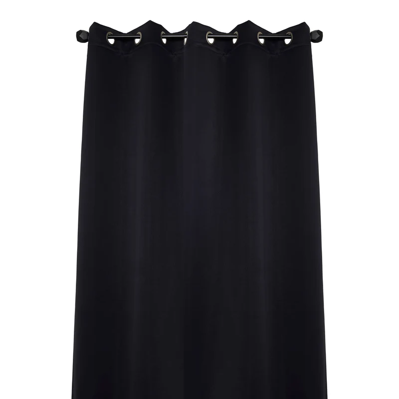 HomeStyles Blackout Curtain, Black, 52-in x 84-in.