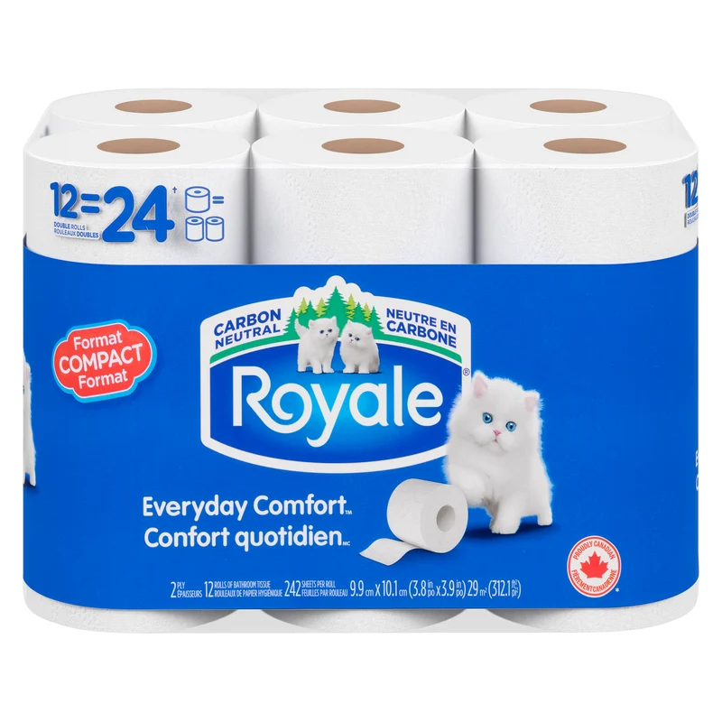 Royale Original 2-Ply Bathroom Tissue, 12-Pack