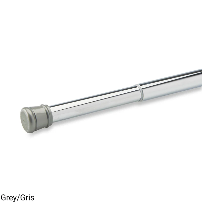HomeStyles Tension Curtain Rod, Chrome, 40-in to 72-in.