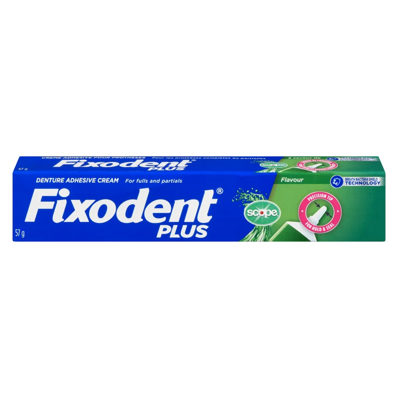 Fixodent Plus Scope Superior Hold Denture Adhesive Cream, 57-g