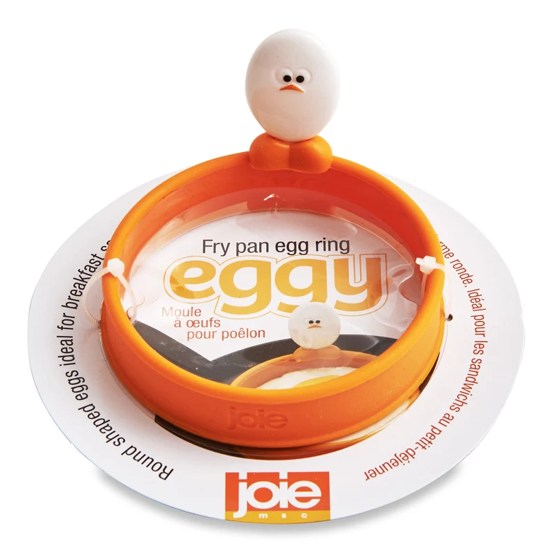 Joie Silicone Fry Pan Egg Ring, Orange, 3.5-in