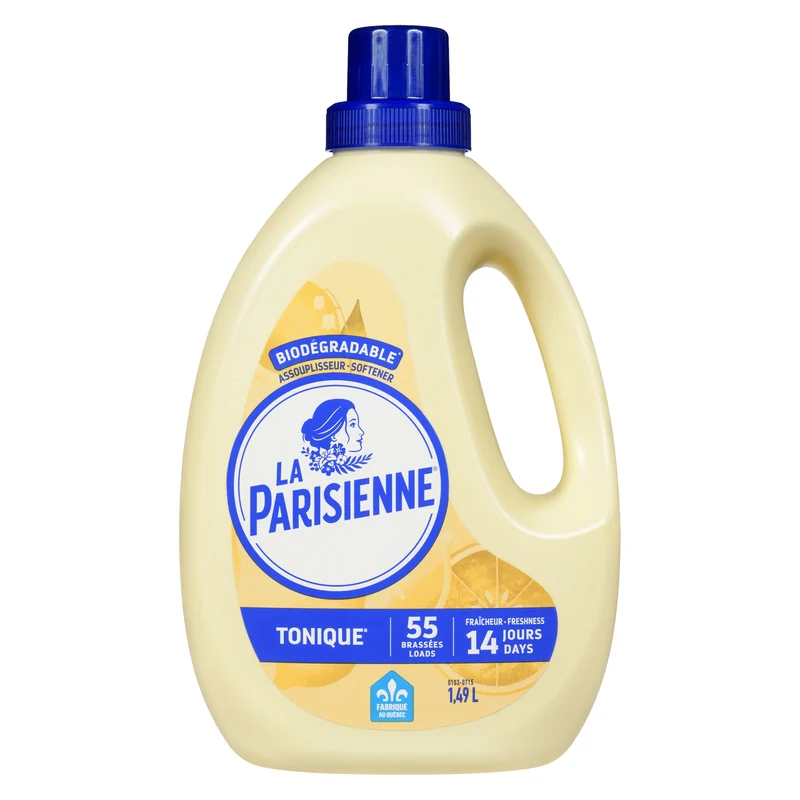 La Parisienne Biodegradable Concentrated Ultra Tonique Softener, 55 Loads, 1.49-L