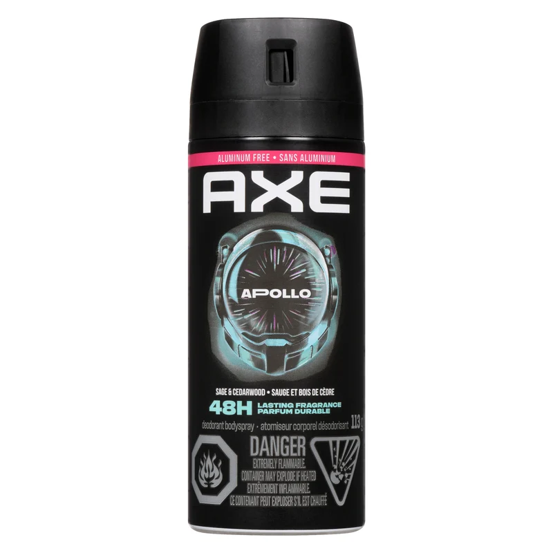 Axe Deodorant Body Spray Apollo Sage & Cedarwood, 113 g