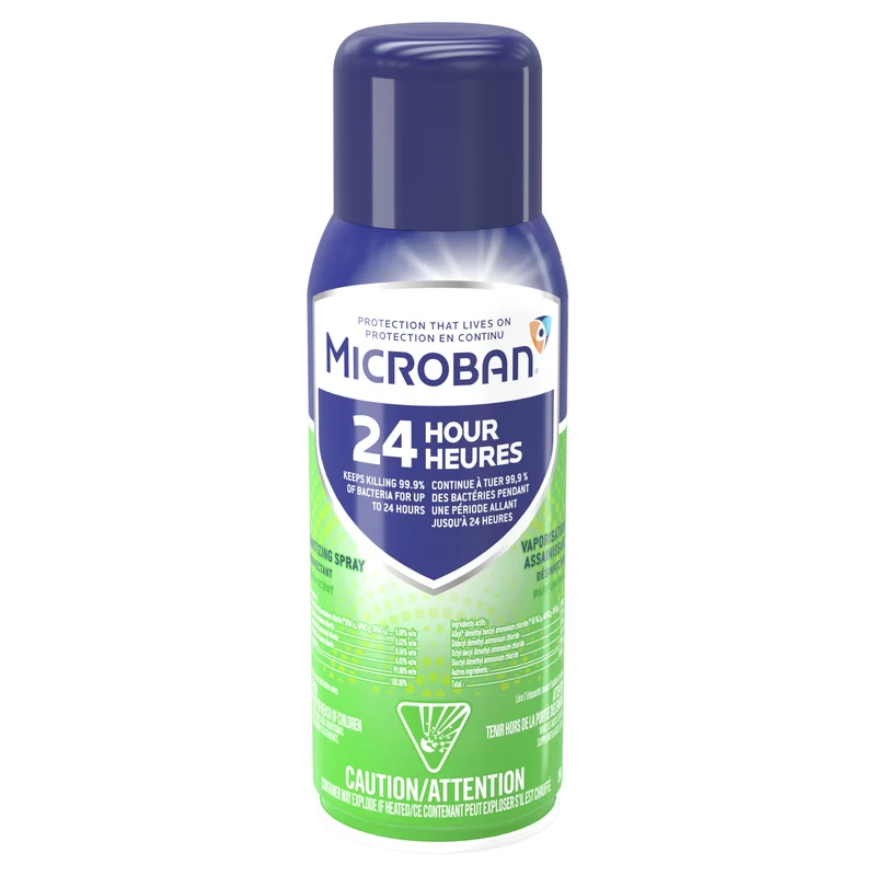 Microban 24-Hour Fresh Scented Sanitizing Spray, 354-g