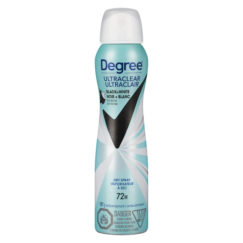 Degree Women's Black & White Dry Spray Deodorant - 107g