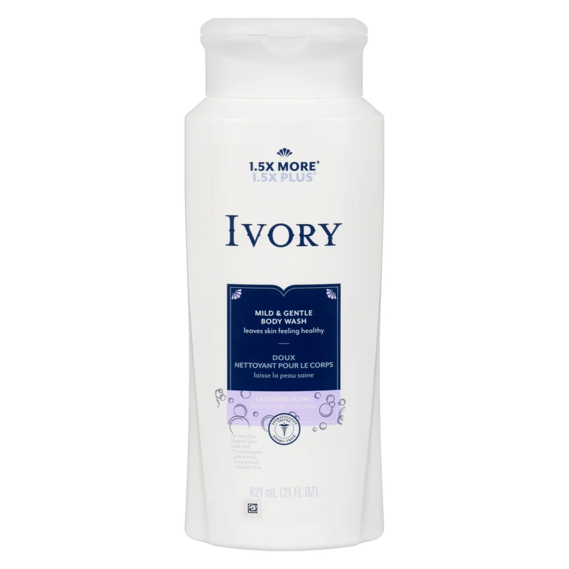 Ivory Clean Lavender Scented Body Wash - 621mL