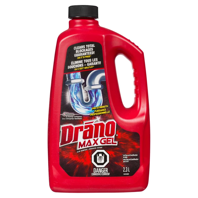 Drano Clog Remover Max Gel Pro Strength, 2.3 L