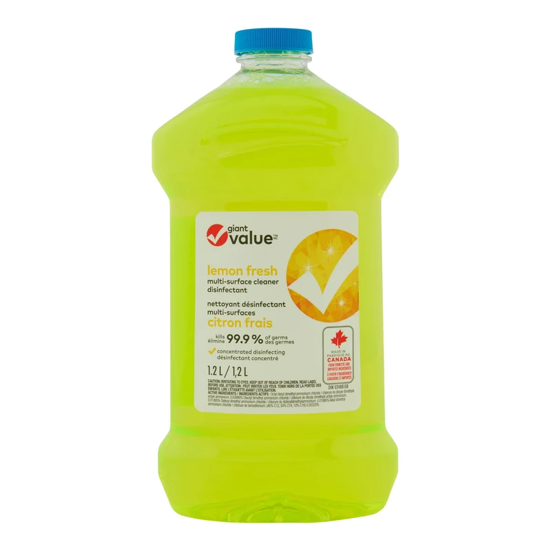 Giant Value Multi-Surface Lemon Cleaner, 1.2 L